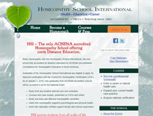 Tablet Screenshot of homeopathyschool.org